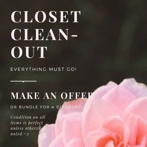 CLOSET CLEANOUT!